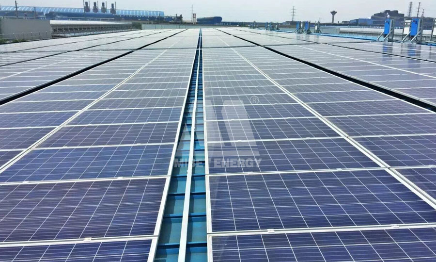 сонячний комплект для кріплення на даху в Китаї